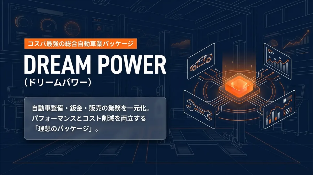 DREAM POWER 総合自動車業パッケージ 表紙ビジュアル